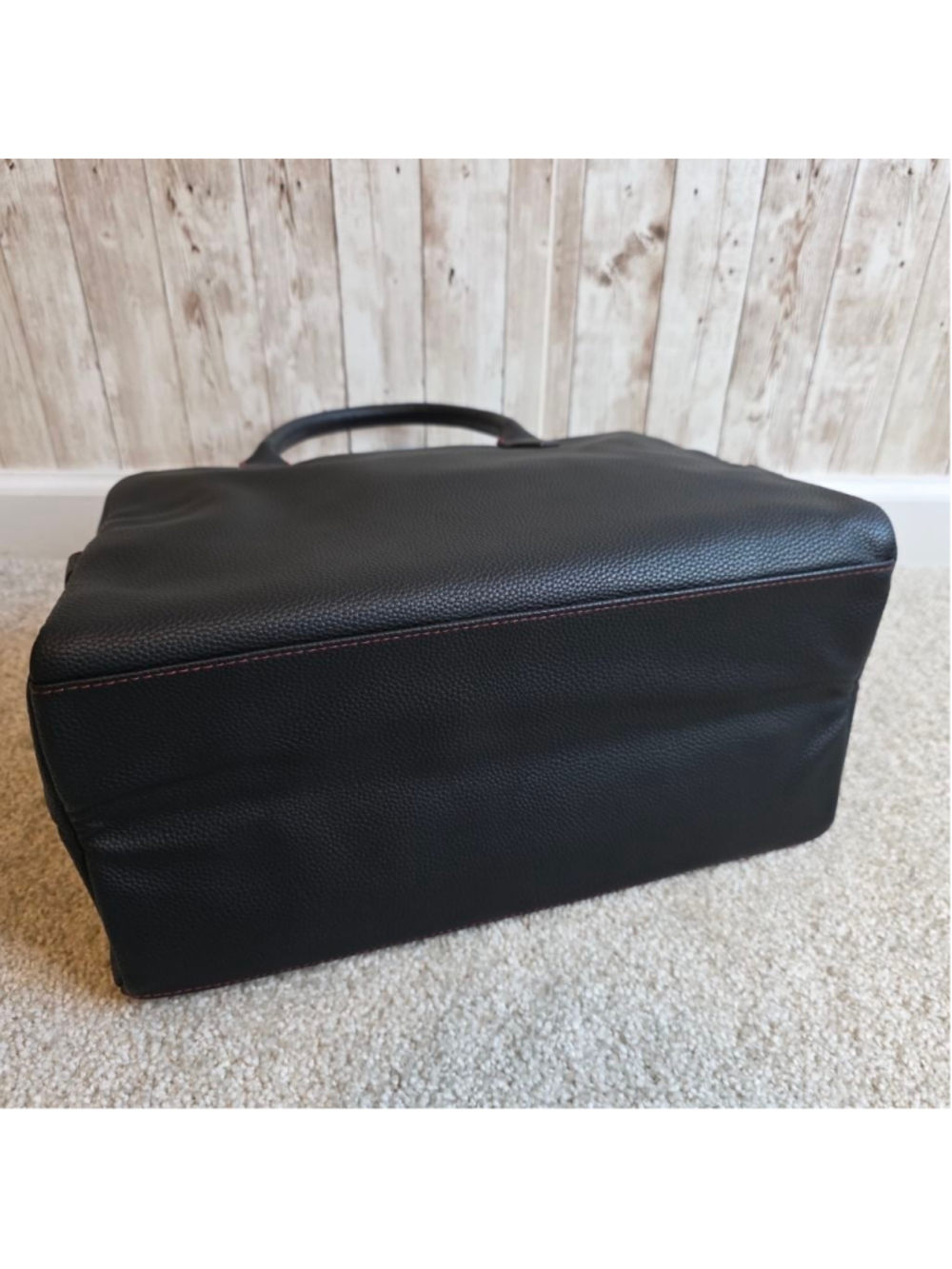 Polo Ralph Lauren Black Weekender Travel Gym Bag with Red Stitching NWOT - Picture 9 of 13
